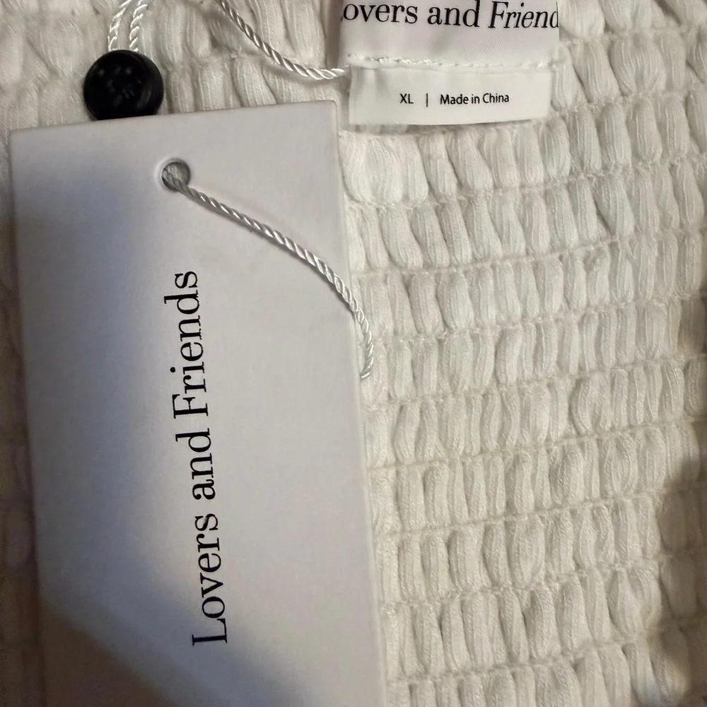 NWT- Lovers & Friends White Strapless NIKKI MINI DRESS Size: XL